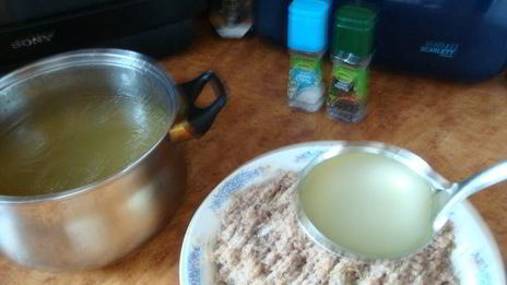 бульон с пирожочками