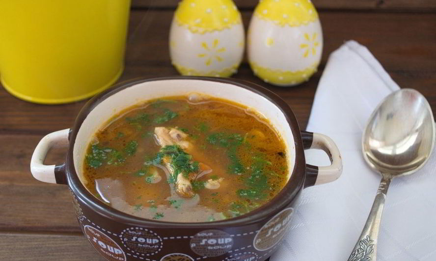 Рецепт диетический суп на курином бульоне
