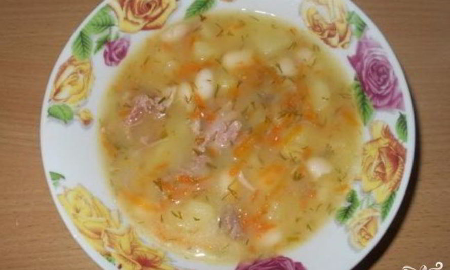 Рецепт фасолевый суп на говяжьем бульоне