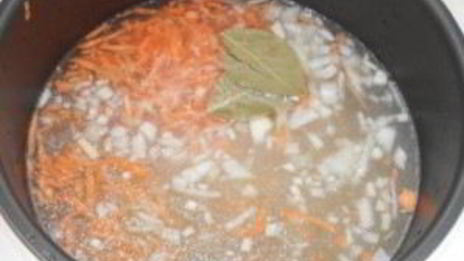 фасолевый суп на говяжьем бульоне