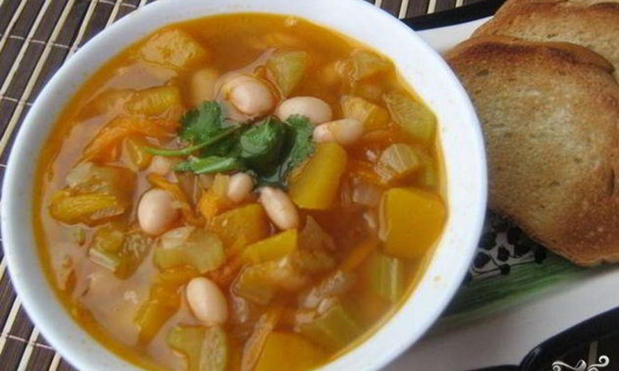 Рецепт фасолевый суп на курином бульоне