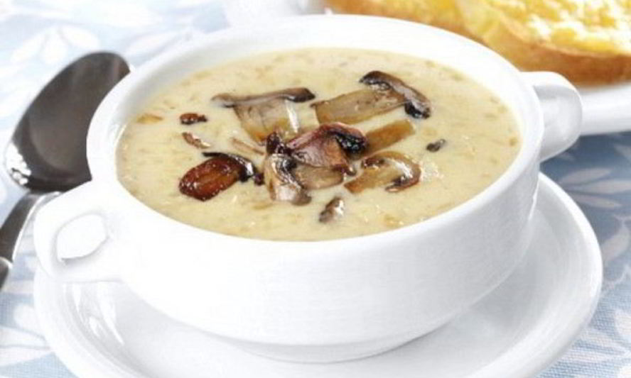 Рецепт грибной суп с сыром на курином бульоне
