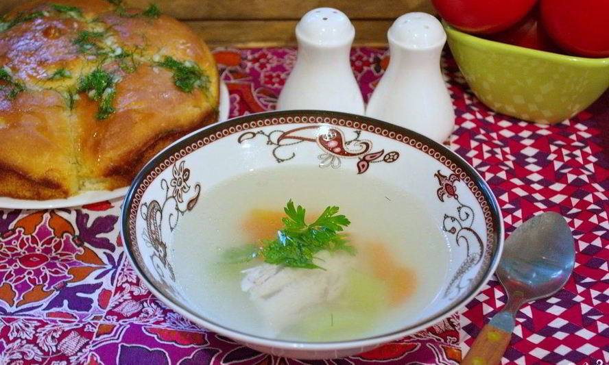 Рецепт куриный бульон с пампушками