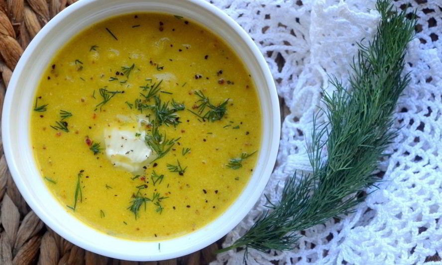 Рецепт овощной крем-суп на курином бульоне