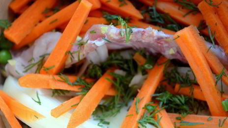 овощной крем-суп на курином бульоне