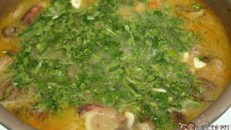 рагу с телятиной на курином бульоне