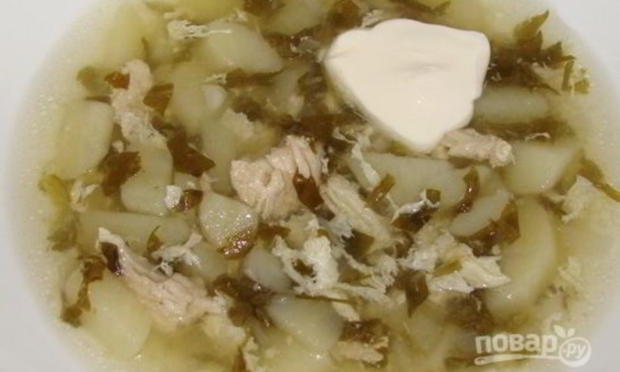 Рецепт щавель на курином бульоне