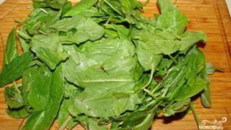 щавель на курином бульоне