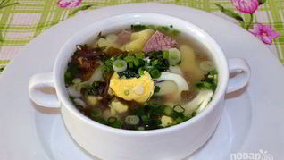 Щавелевый суп на мясном бульоне