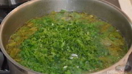 щавелевый суп на мясном бульоне