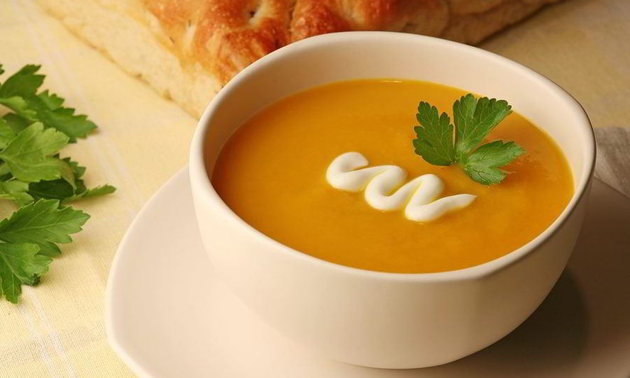 Рецепт суп из тыквы на овощном бульоне