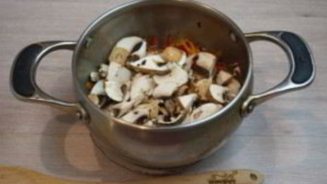 суп на грибном бульоне