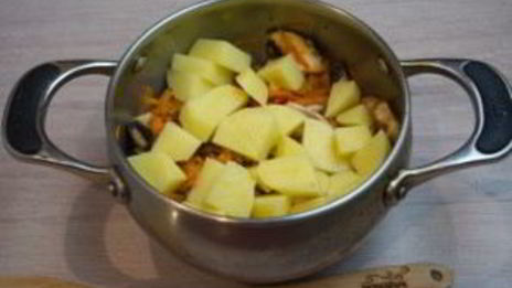 суп на грибном бульоне