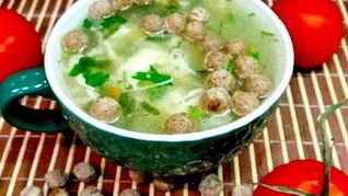 Суп на курином бульоне