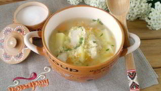 Суп на рыбном бульоне