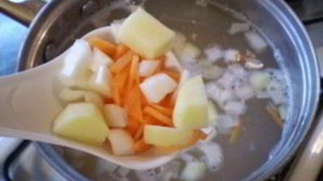 суп на рыбном бульоне