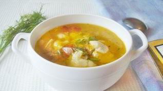 Суп с репой на курином бульоне