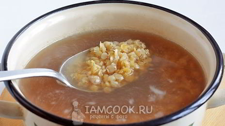 чечевичный суп с копченостями