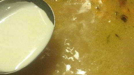 деревенский суп с лисичками