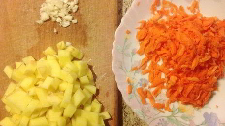 деревенский суп с лисичками