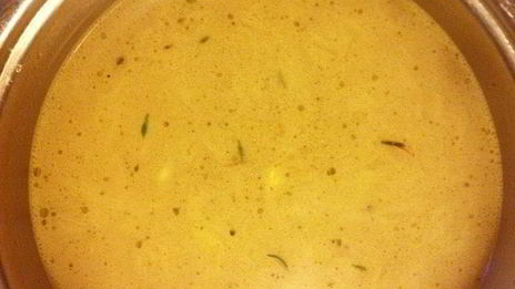 деревенский суп с лисичками