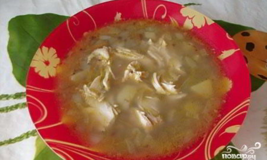 Рецепт диетический суп с курицей