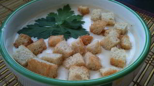 Фасолевый суп со сливочным сыром