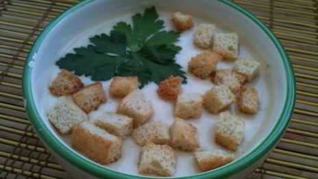 фасолевый суп со сливочным сыром