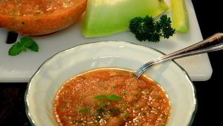 Арбузно-дынный гаспачо