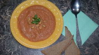 Гаспачо с фундуком