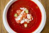 Гаспачо с камчатским крабом