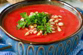 Гаспачо с кедровыми орешками