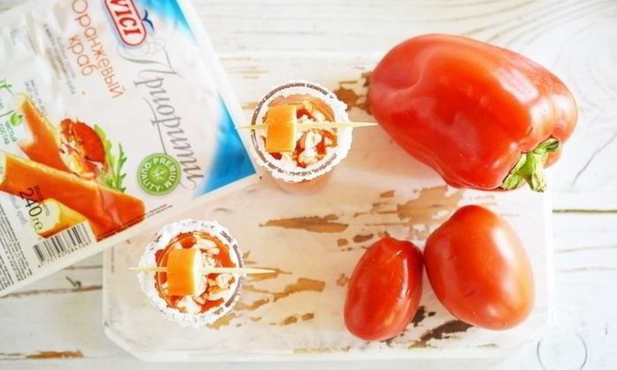 Рецепт гаспачо с крабовыми палочками