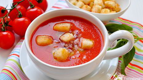 холодный томатный суп гаспачо