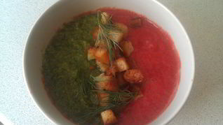 Разноцветный гаспачо