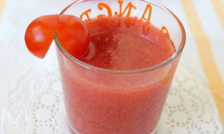 Рецепт томатно-вишневый гаспачо в стаканах