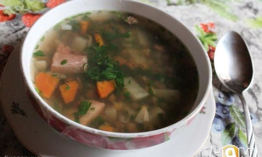Рецепт горохово-чечевичный суп с копченостями