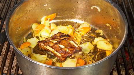 гороховый крем суп с беконом