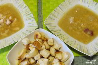 Гороховый суп на мясном бульоне