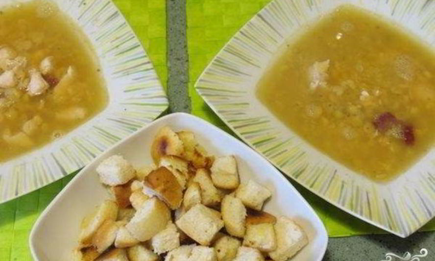 Рецепт гороховый суп на мясном бульоне