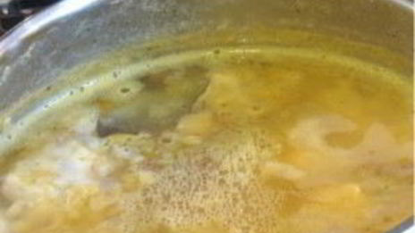 гороховый суп на мясном бульоне