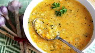 Гороховый суп с чесноком Быстро
