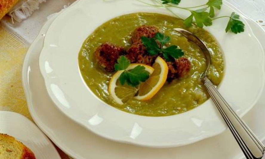 Рецепт гороховый суп с фрикадельками