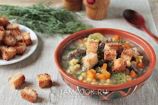 Гороховый суп с говядиной в мультиварке