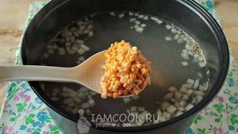 гороховый суп с говядиной в мультиварке