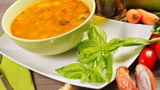 Гороховый суп с итальянским акцентом