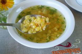 Гороховый суп с картофелем