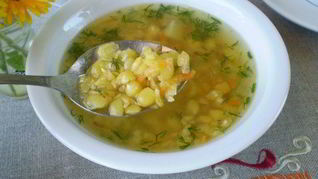 Гороховый суп с картофелем