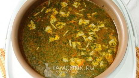 гороховый суп с копченостями в мультиварке