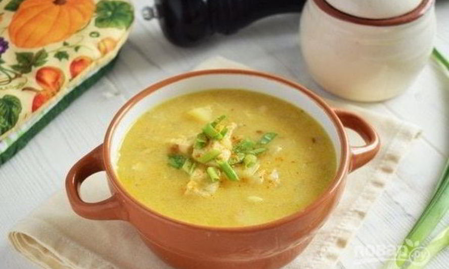 Рецепт гороховый суп с курицей на кокосовом молоке